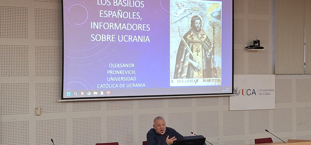 El especialista ucraniano Oleksandr Pronkevych imparte la conferencia inaugural del Máster en Estudios Hispánicos