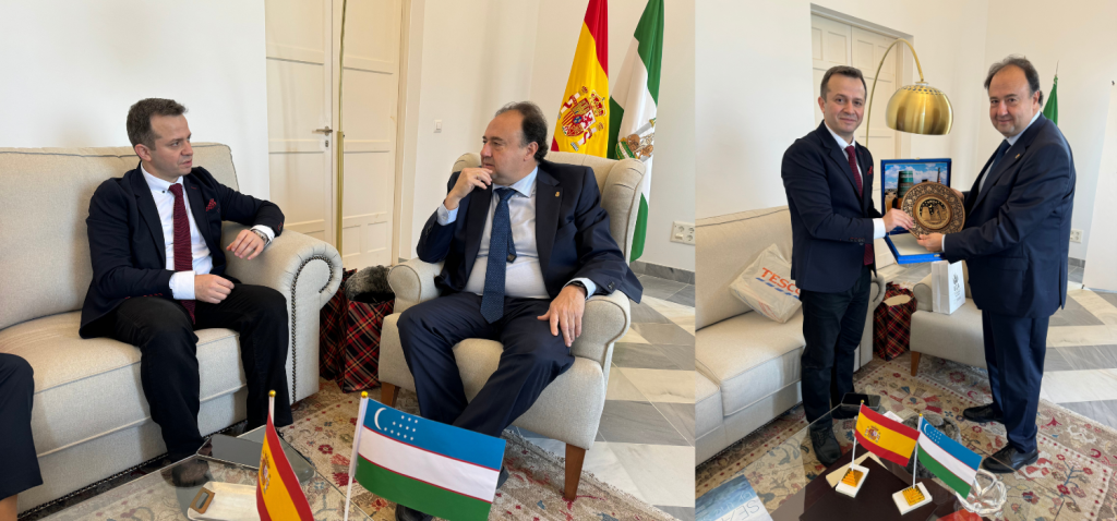 Reunión del rector de la UCA con representantes de la Universidad Mamun de Uzbekistán